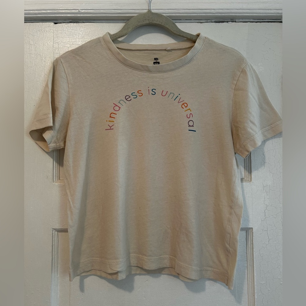 White graphic tee